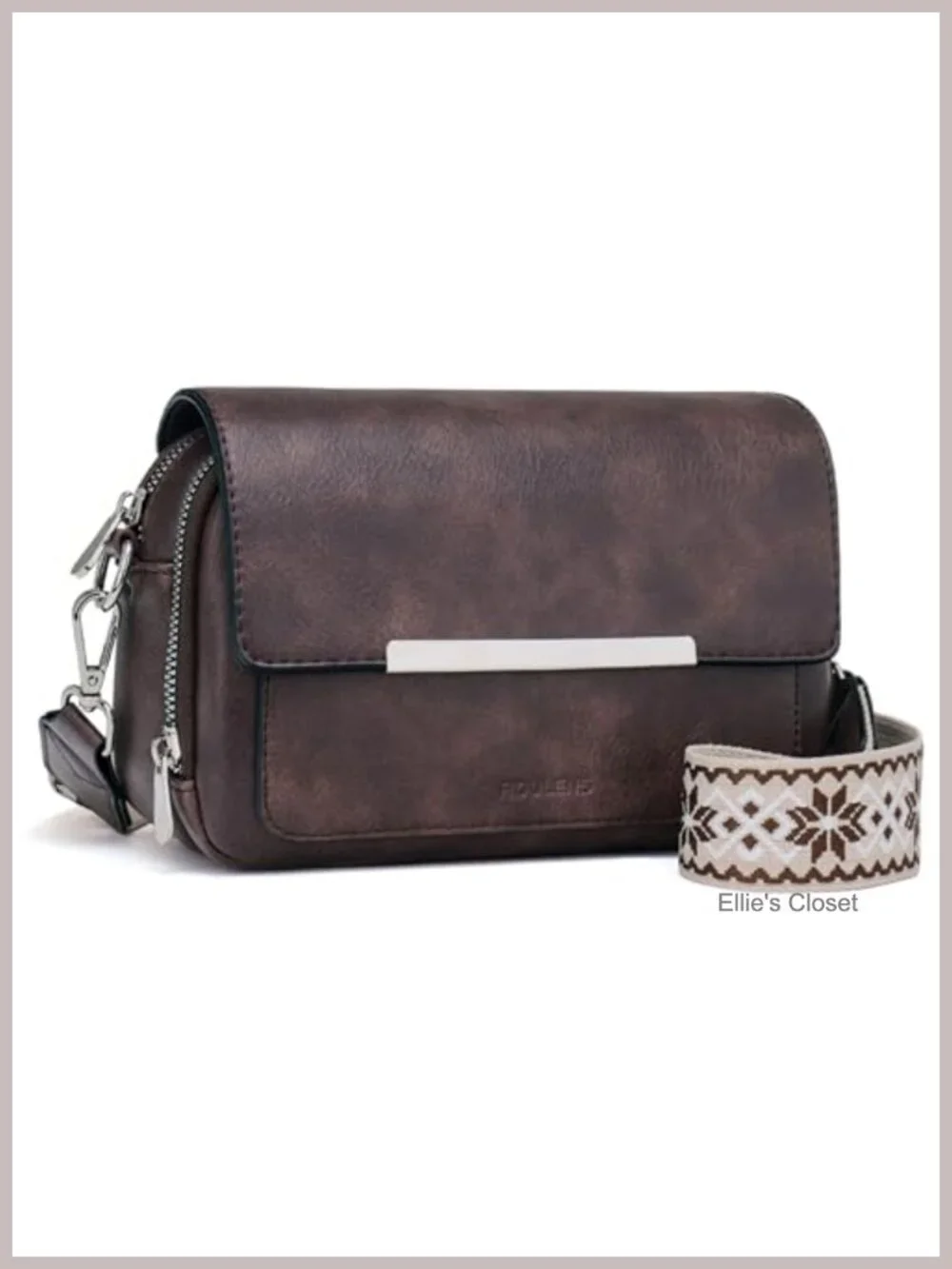 Small Crossbody Wallet Purse with Card Slots Faux Leather Shoulder Handbag